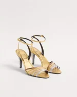 Valentino Ladycrush Sandal In Laminated Nappa With Crystals 85Mm - Image 8